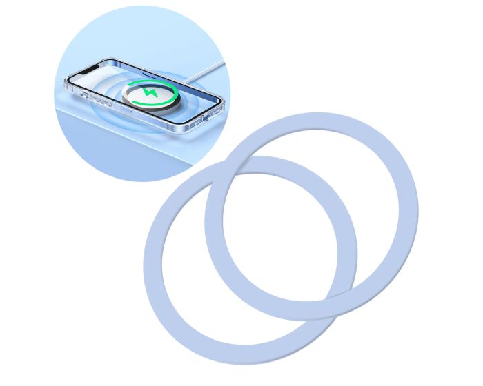 Joyroom JR-Mag-M3 MagSafe Universal Magnetic Ring 2-Pack Μαγνητικός Δακτύλιος - Blue