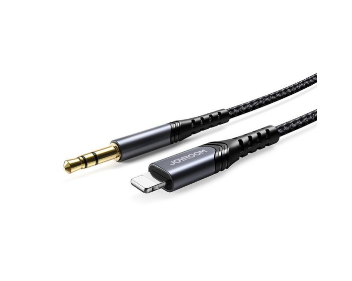 Joyroom SY-A02 Stereo Audio 3.5mm Jack AUX to Lightning Cable Καλώδιο 2m Black
