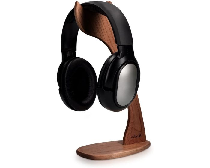 Kalibri Wooden Headphone Holder Stand Ξύλινη Βάση Στήριξης Ακουστικών (41061.05) Walnut Brown