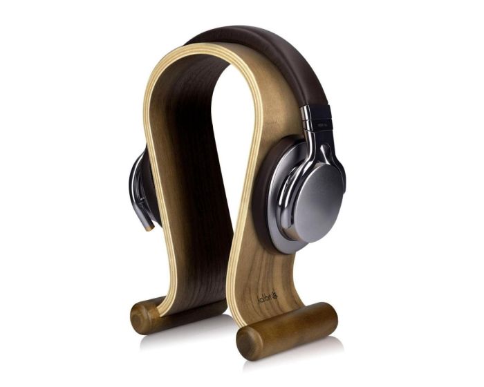 Kalibri Wooden Omega Design Headphone Stand Ξύλινη Βάση Στήριξης Ακουστικών (39069.05) Walnut Brown