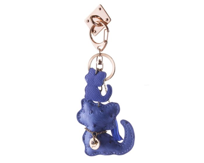 HURTEL iRing Keychain - Δαχτυλίδι Συγκράτησης Μπρελόκ Blue Cat
