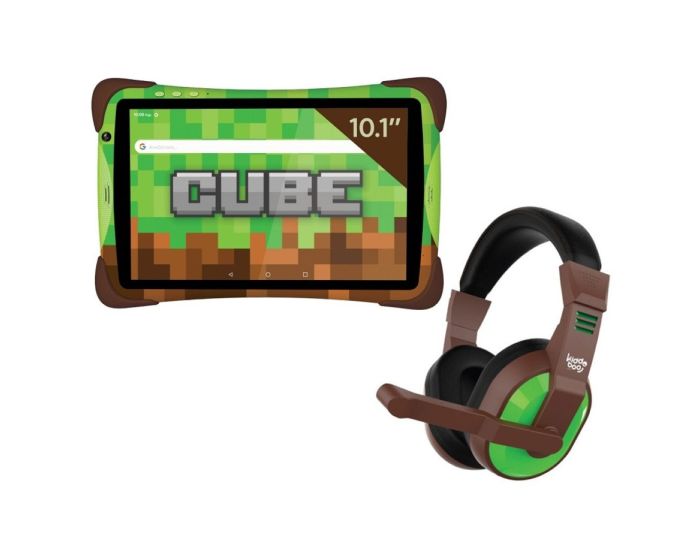 EGOBOO Kiddoboo Cube Kid Tablet 3GB/32GB Παιδικό Τάμπλετ 10.1" με Ελληνικό Μενού + ΔΩΡΟ Ακουστικα Gaming - Green