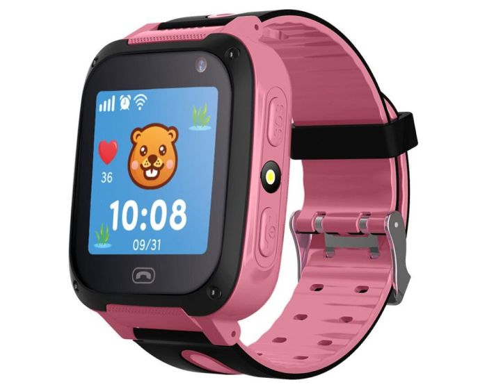Setty Funkid SD-100 LBS WiFi SIM Smartwatch for Kids - Pink