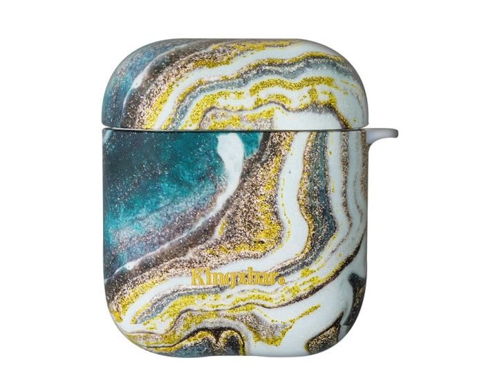 Kingxbar Silicone Protective Case για τα Apple AirPods - Gold Marble
