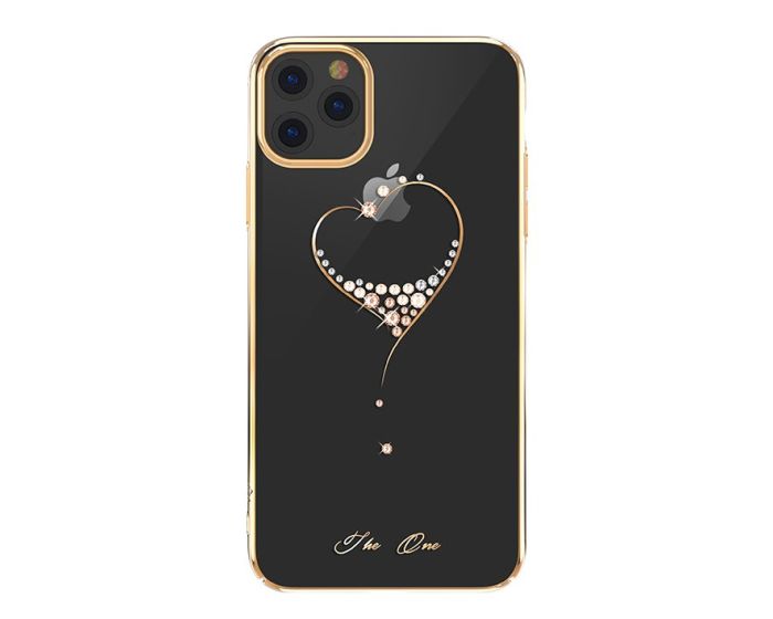 Kingxbar Wish Thin Case Θήκη με Swarovski Crystals Clear / Gold (iPhone 11 Pro)