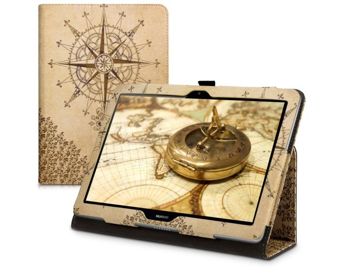 KWmobile Θήκη Folio Stand Case (42651.02) Baroque Compass (Huawei MediaPad T3 10 9.6'')