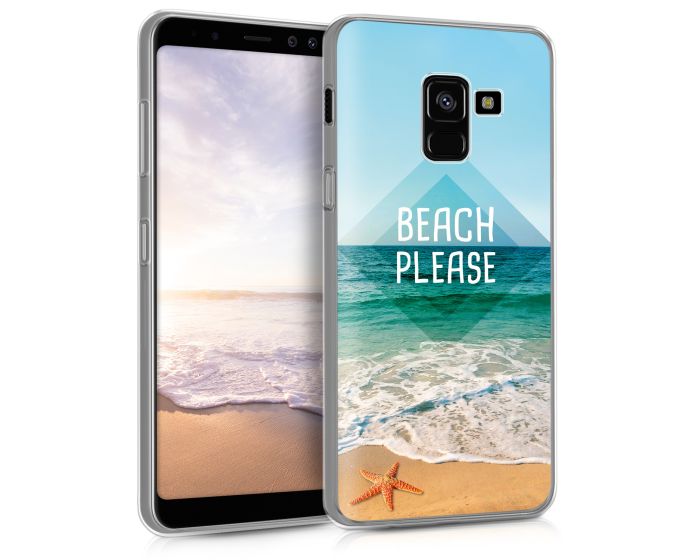 KWmobile Θήκη Σιλικόνης Slim Fit Silicone Case (45465.01) Beach Please (Samsung Galaxy A8 2018)