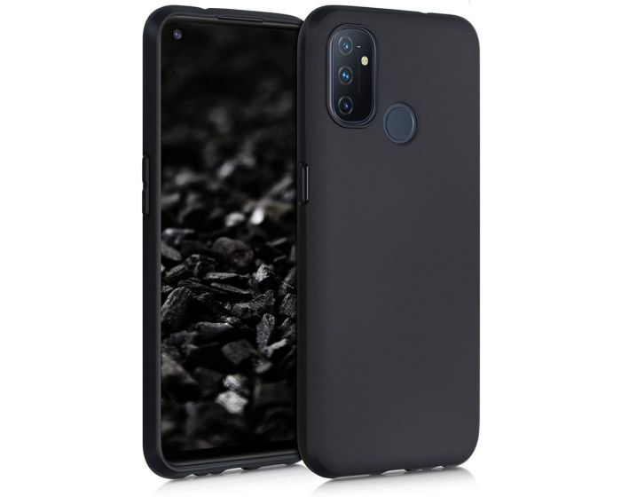 KWmobile TPU Silicone Case (53823.47) Black Matte (OnePlus Nord N100)
