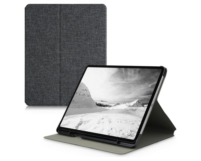 KWmobile Fabric Slim Book Case Stand (54767.01) Dark Grey (iPad Air 13'' 6 2024 / iPad Pro 12.9 2018 - 2022)