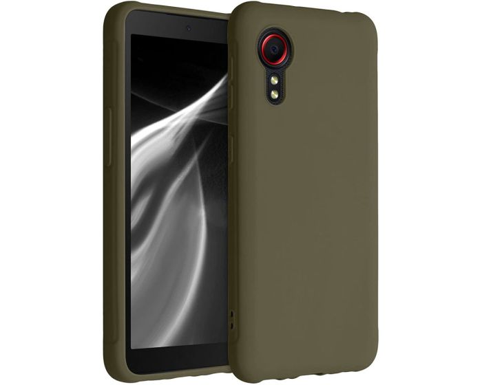 KWmobile TPU Silicone Case (54536.196) Dark Olive (Samsung Galaxy Xcover 5)