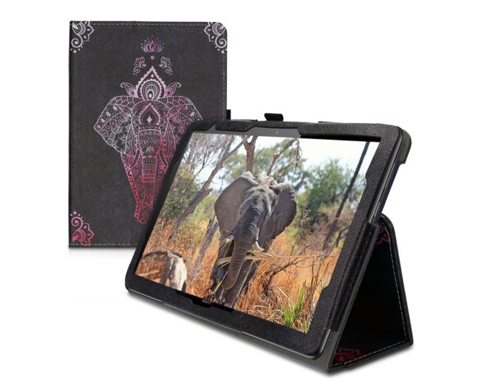KWmobile Θήκη Folio Stand Case (46111.09) Elephant Sketch (Huawei MediaPad T5 10.1'')