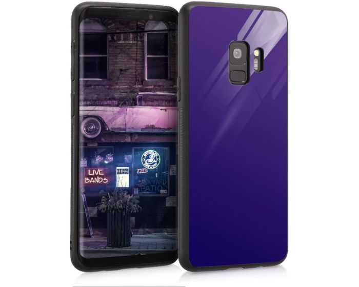 KWmobile Glass TPU Case (45337.98) Glossy Blue (Samsung Galaxy S9)