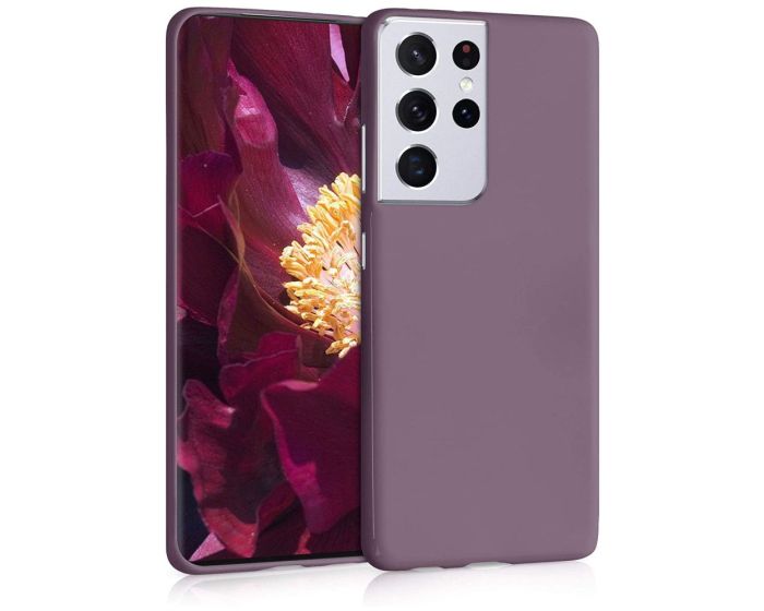 KWmobile TPU Silicone Case (54075.181) Grape Purple (Samsung Galaxy S21 Ultra 5G)