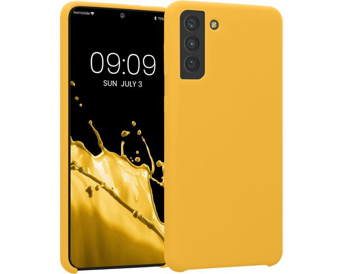 KWmobile Flexible Rubber Case Θήκη Σιλικόνης (54066.191) Mango (Samsung Galaxy S21 Plus 5G)