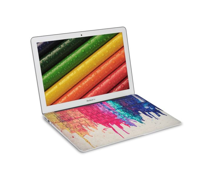 KWmobile Keyboard Sticker (37221.01) Dripping Rainbow Paint (MacBook Air 13'' 2011 to Mid 2018)