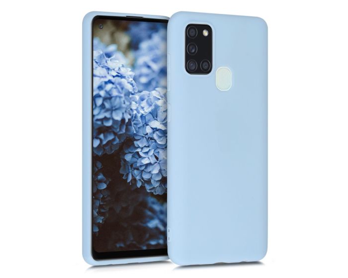 KWmobile TPU Silicone Case (52494.58) Light Blue Matte (Samsung Galaxy A21s)