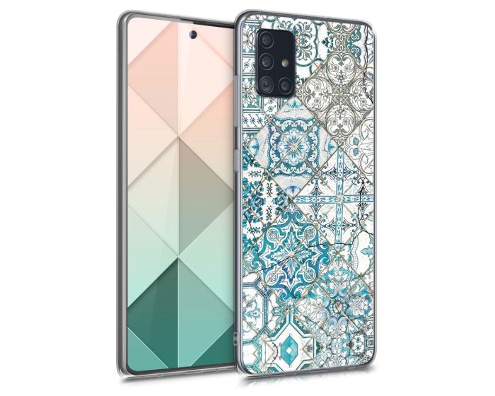 KWmobile Slim Fit Gel Case Moroccan Vibes (51200.10) Θήκη Σιλικόνης Μπλε / Λευκό (Samsung Galaxy A51)
