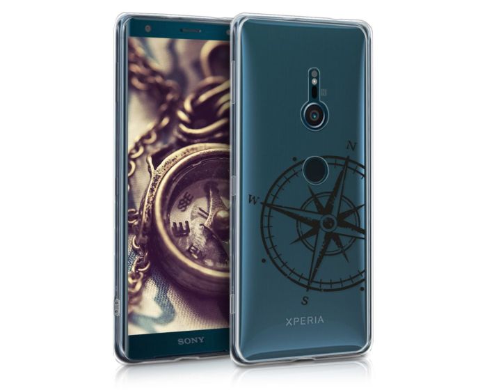 KWmobile Θήκη Σιλικόνης Slim Fit Silicone Case (45916.07) Navigational Compass (Sony Xperia XZ3)