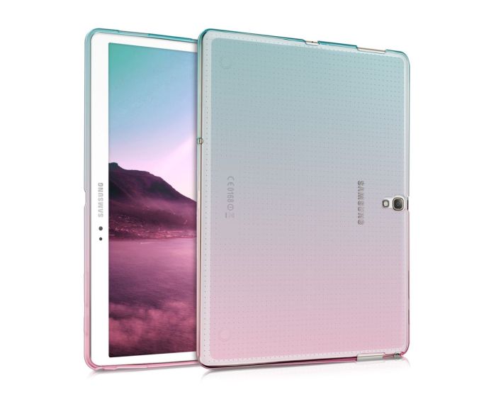 KWmobile TPU Silicone Case (38368.01) Dark Pink / Blue / Transparent (Samsung Galaxy Tab S 10.5 T800 / T805)