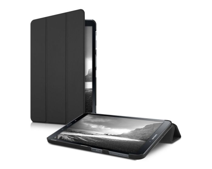 KWmobile Premium Slim Smart Cover Case (38631.01) με δυνατότητα Stand - Black (Samsung Galaxy Tab A 10.1 T580 / T585)