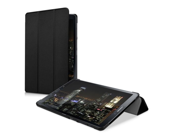 KWmobile Premium Slim Smart Cover Case (40444.01) με δυνατότητα Stand - Black (Samsung Galaxy Tab A 10.1 P580 / P585)
