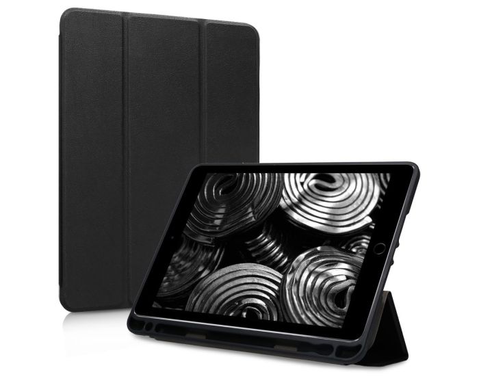 KWmobile Premium Slim Smart Cover Case with Pen Holder (45342.01) με δυνατότητα Stand - Black (iPad 9.7" 2017 / 2018)
