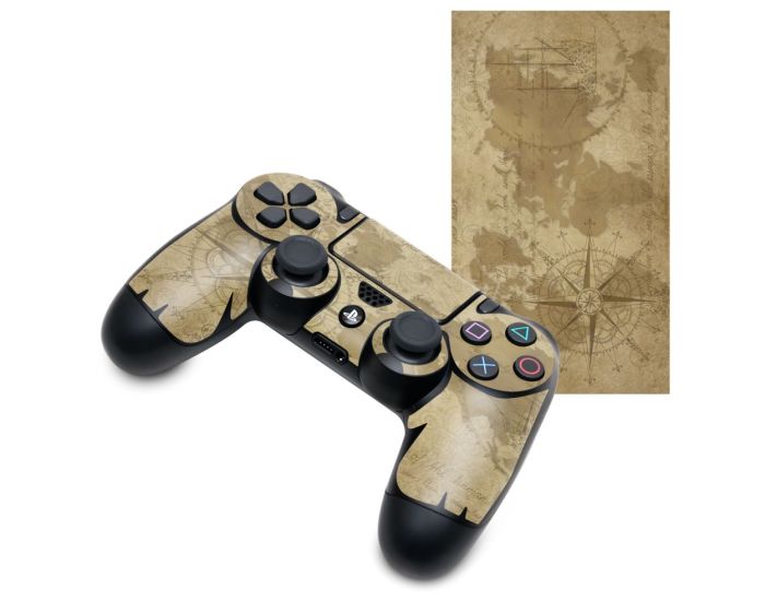 KWmobile PS4 Controller Sticker (48261.05) Vintage Wolrd Map (PlayStation 4)