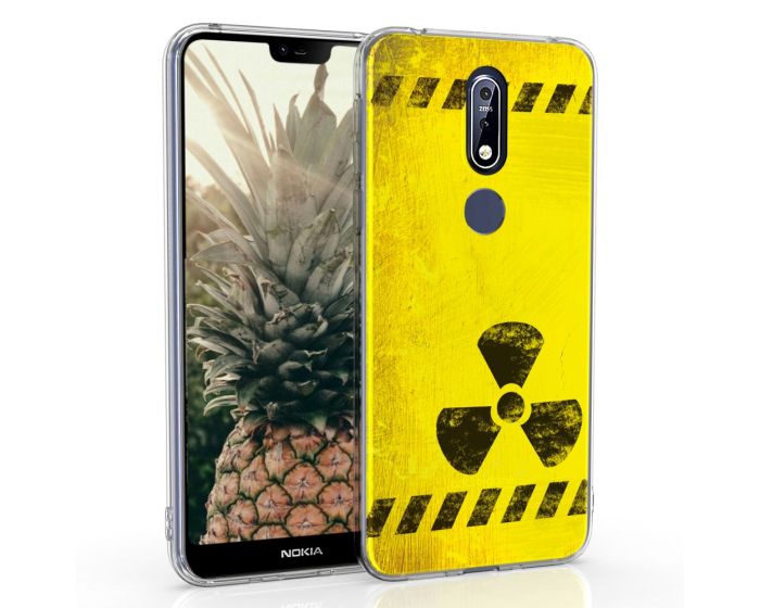 KWmobile Slim Fit Gel Case with UV Print (46634.06) Radioactivity (Nokia 7.1 2018)
