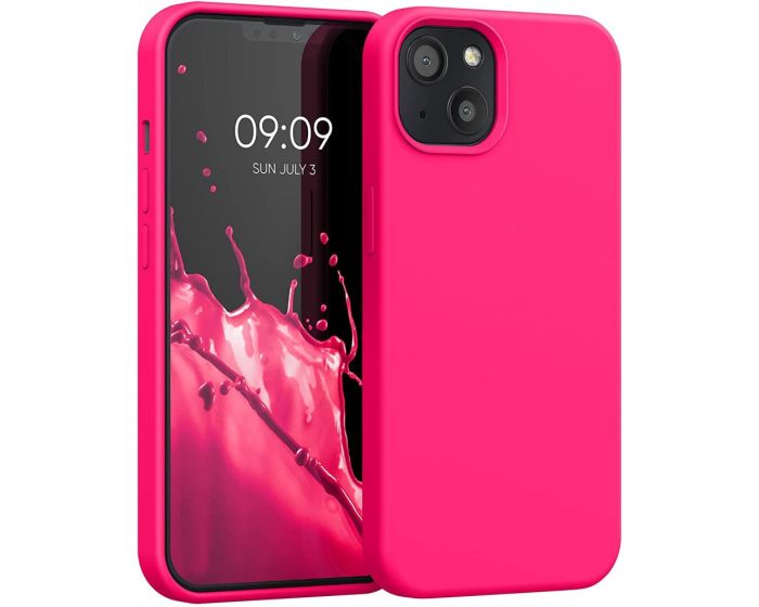 KWmobile Hard Rubber Case Θήκη Σιλικόνης (55878.77) Neon Pink (iPhone 13)