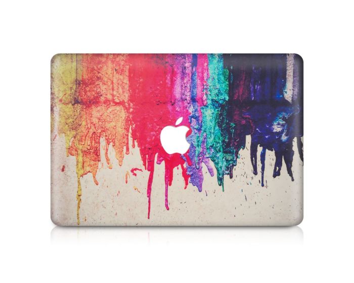 KWmobile Sticker (31410.03) Dripping Rainbow Paint (MacBook Air 13'' 2011 to Mid 2018)