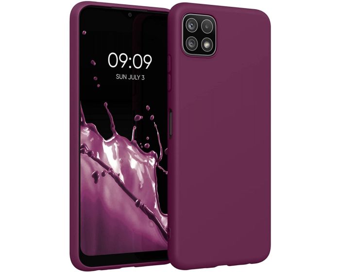 KWmobile TPU Silicone Case (55245.187) Bordeaux Violet (Samsung Galaxy A22 5G)