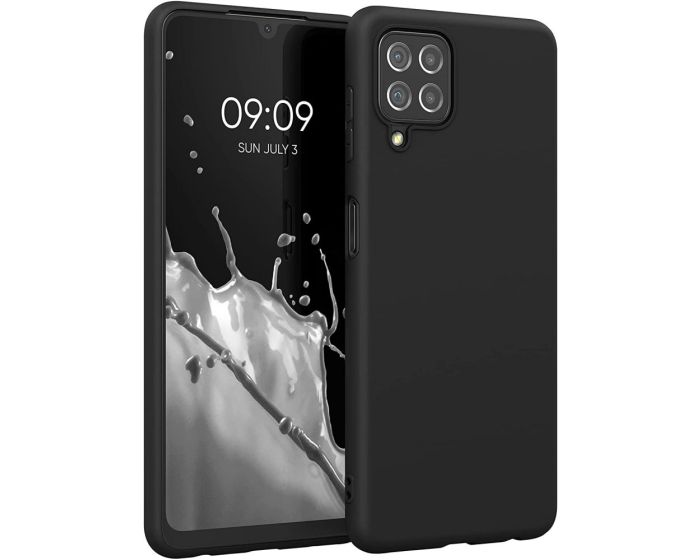 KWmobile TPU Silicone Case (55493.47) Black Matte (Samsung Galaxy A22 4G)