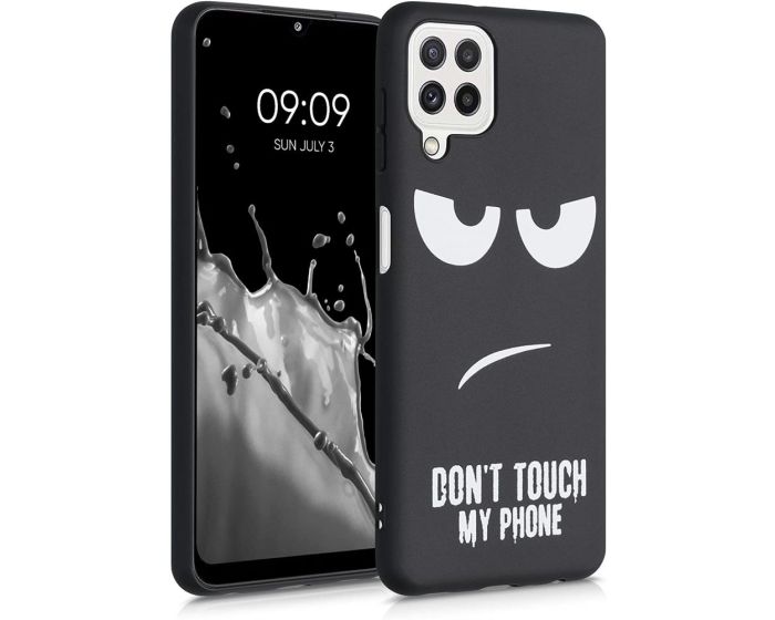 KWmobile TPU Silicone Case (55497.01) Don't Touch my Phone (Samsung Galaxy A22 4G)