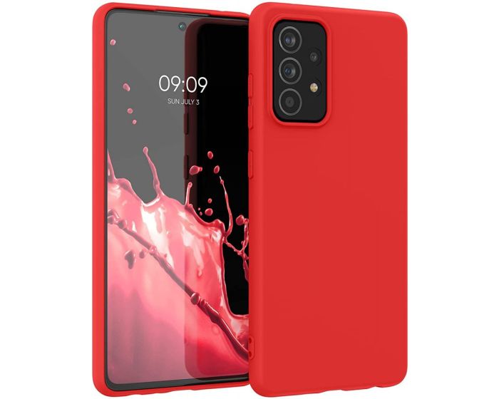 KWmobile TPU Silicone Case (54346.111) Neon Red (Samsung Galaxy A52 / A52s)