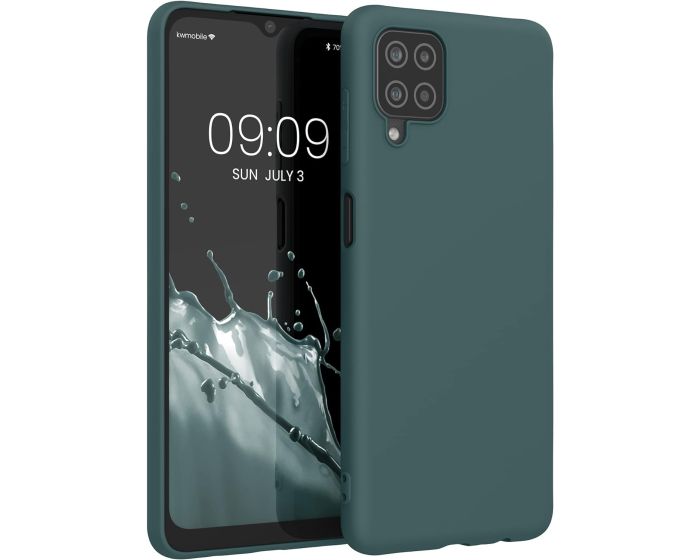 KWmobile TPU Silicone Case (54048.171) Blue Green (Samsung Galaxy A12)