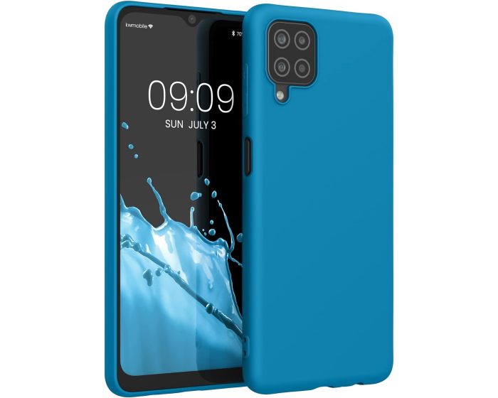 KWmobile TPU Silicone Case (54048.224) Caribbean Blue (Samsung Galaxy A12)