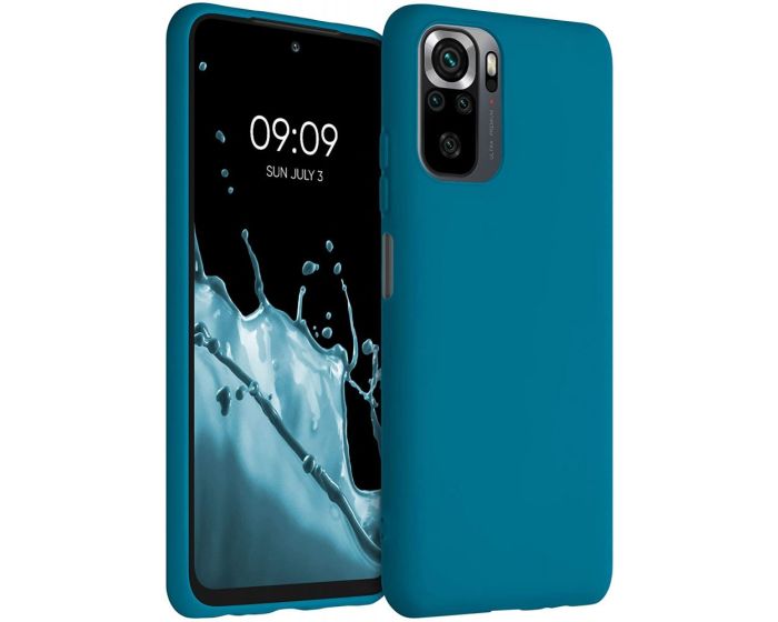 KWmobile TPU Silicone Case (54541.224) Caribbean Blue (Xiaomi Redmi Note 10 / 10S / Poco M5s)