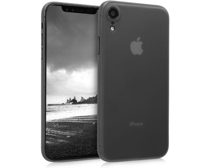 KWmobile Ultra Slim Soft Plastic Case (45957.01) Ημιδιάφανο / Μαύρο (iPhone XR)