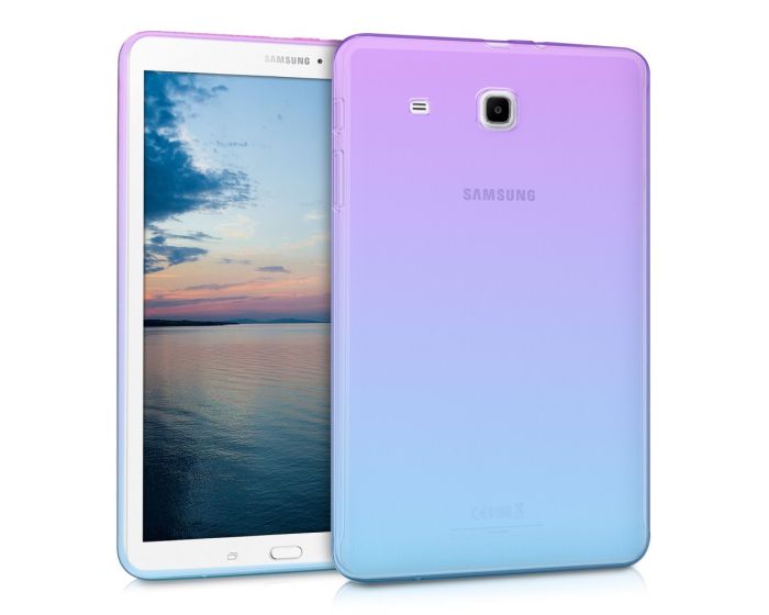 KWmobile TPU Silicone Case (37438.03) Violet Blue / Transparent (Samsung Galaxy Tab E 9.6'' - Τ560 / Τ561)