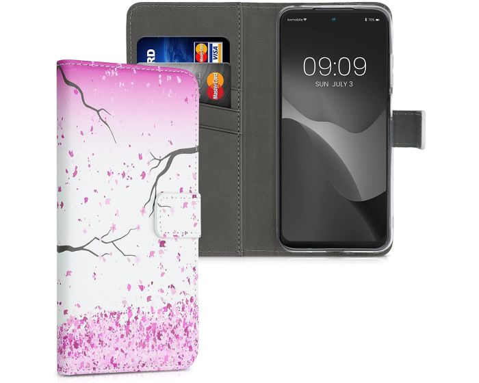 KWmobile Θήκη Πορτοφόλι Wallet Case (56150.04) Cherry Blossom (Xiaomi Redmi 10)