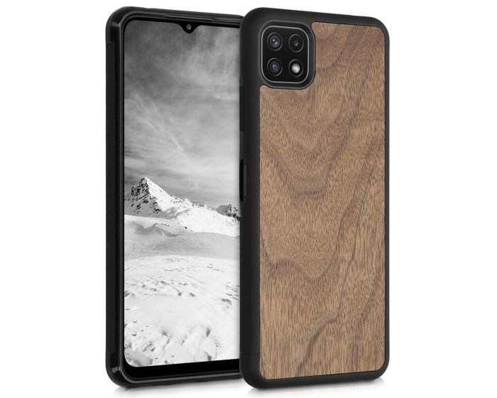 KWmobile Wooden Case (55491.18) Θήκη Ξύλινη Dark Brown (Samsung Galaxy A22 5G)