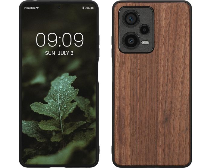KWmobile Wooden Case (60699.18) Θήκη Ξύλινη Walnut Dark Brown (Xiaomi Redmi Note 12 Pro Plus)