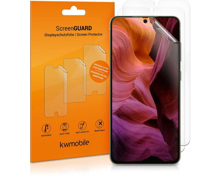 KWmobile Set of 3 Protective Films (55486.1) Μεμβράνη Πλήρους Οθόνης (Samsung Galaxy S21 FE 5G)