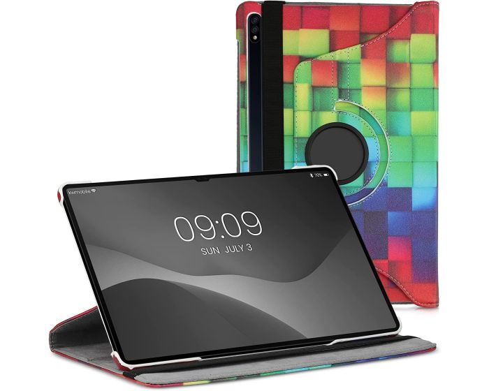 KWmobile Περιστρεφόμενη 360 μοίρες Θήκη Case Stand (57471.01) Rainbow Cubes (Samsung Galaxy Tab S8 Plus 12.4')