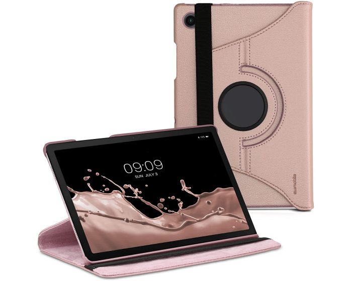 KWmobile Περιστρεφόμενη 360 μοίρες Θήκη Case Stand (56372.81) Ροζ Χρυσό (Samsung Galaxy Tab A8 10.5)
