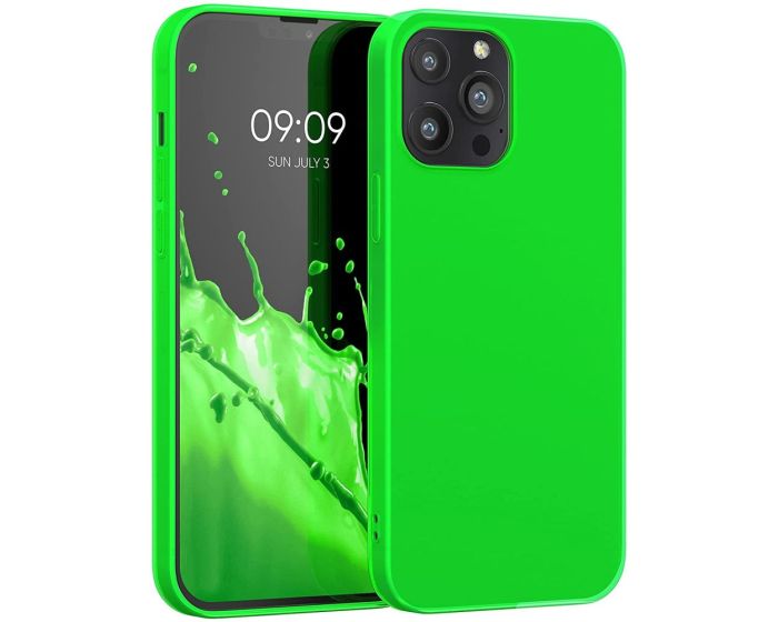 KWmobile TPU Silicone Case (55970.44) Neon Green (iPhone 13 Pro Max)