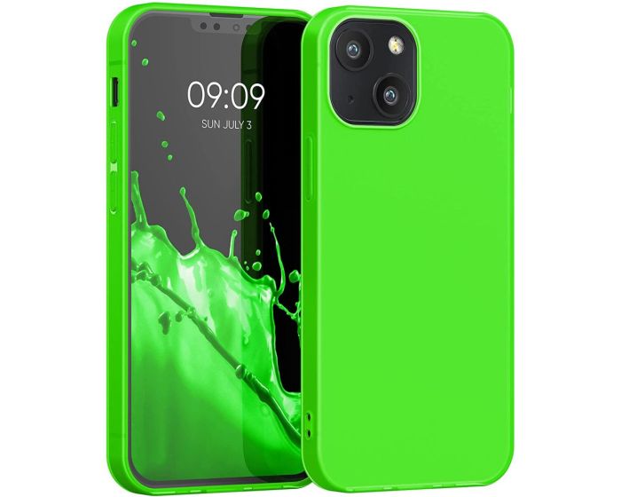 KWmobile TPU Silicone Case (55926.44) Neon Green (iPhone 13 Mini)