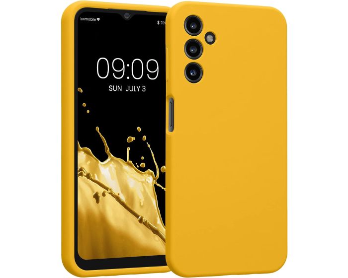 KWmobile Hard Rubber Case Θήκη Σιλικόνης (60808.165) Radiant Yellow (Samsung Galaxy A14 4G / 5G)