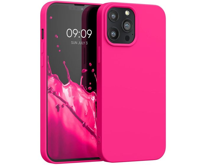 KWmobile Flexible Rubber Case Θήκη Σιλικόνης (55975.77) Neon Pink (iPhone 13 Pro Max)