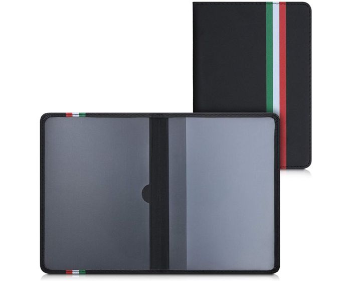 KWmobile Car Document Holder with Card Slots (53857.02) Θήκη Εγγράφων Αυτοκινήτου Italy Green / Red / Black